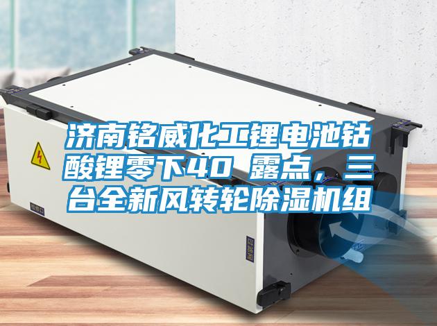 濟南銘威化工鋰電池鈷酸鋰零下40℃露點，三臺全新風轉輪除濕機組