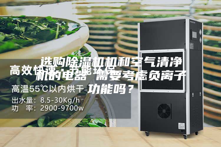 選購除濕機機和空氣清凈機的電器 需要考慮負(fù)離子功能嗎？