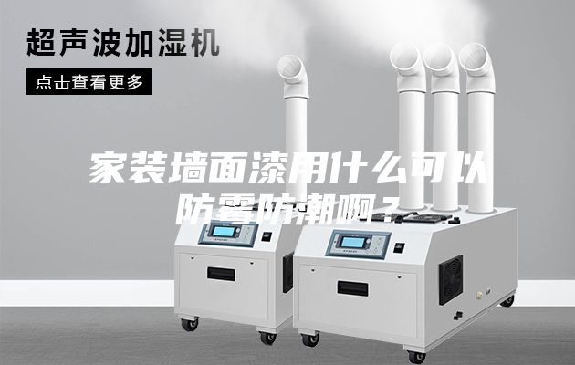 家裝墻面漆用什么可以防霉防潮啊？