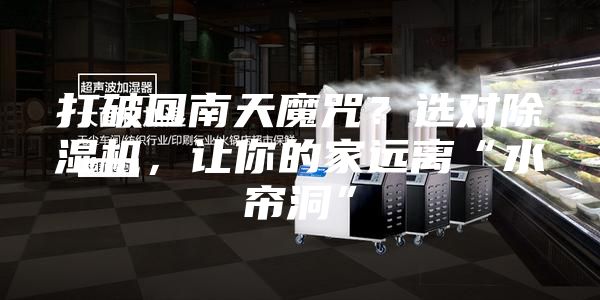 打破回南天魔咒？選對(duì)除濕機(jī)，讓你的家遠(yuǎn)離“水簾洞”