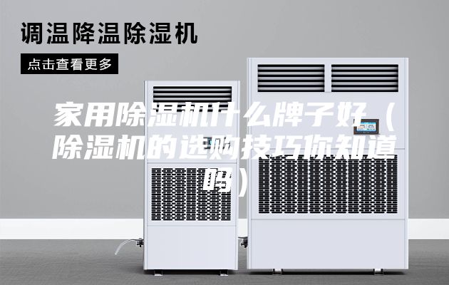 家用除濕機(jī)什么牌子好(除濕機(jī)的選購技巧你知道嗎)