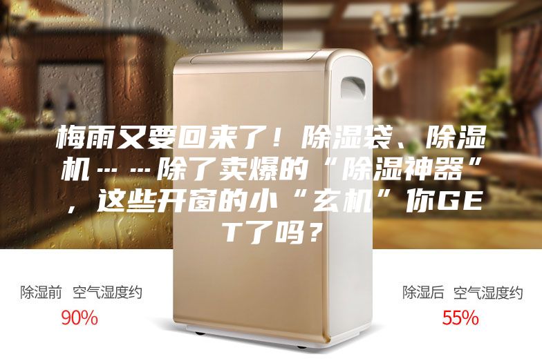 梅雨又要回來了！除濕袋、除濕機(jī)……除了賣爆的“除濕神器”，這些開窗的小“玄機(jī)”你GET了嗎？